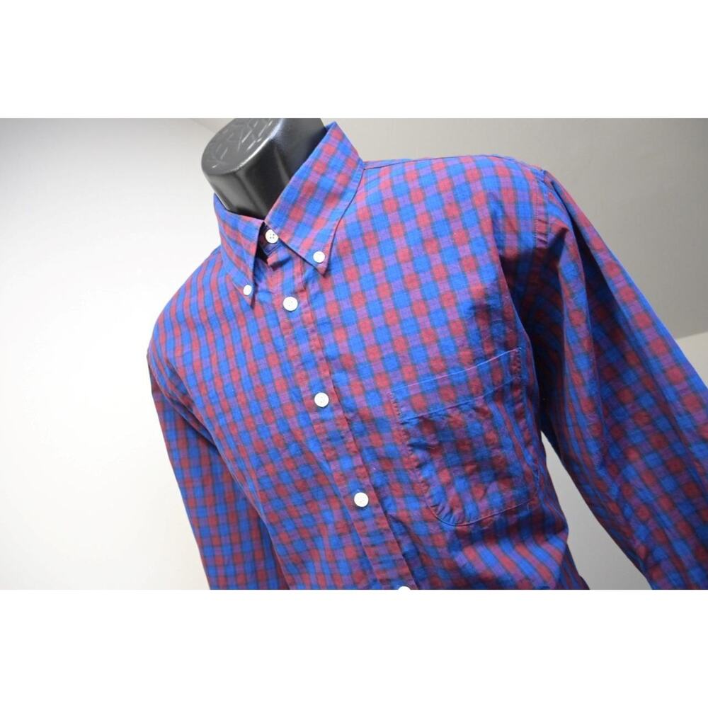 Brooks Brothers Regent Plaid‎ Dress Shirt Long Sleeve Casual Mens Size Large